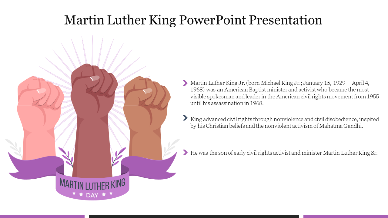 Martin Luther King PowerPoint Presentation